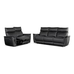 Telimate 2-Piece Leather Reclining Sofa Set