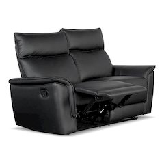 Telimate Leather Padded Reclining Loveseat
