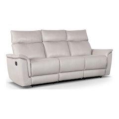 Telimate Leather Padded Reclining Sofa