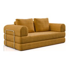Sorai Chenille Foam Compressed Modular Sofa with Pillows