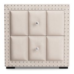 Fynor Modern Velvet 2-Drawer Nightstand