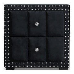 Fynor Modern Velvet 2-Drawer Nightstand