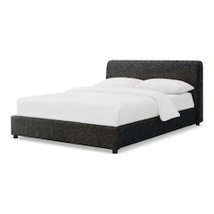 Demarco Modern Boucle Upholstered Platform Bed