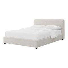 Demarco Modern Boucle Upholstered Platform Bed