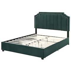 Landhill Glam Fabric Upholstered Bed