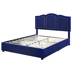 Alameda Fabric Upholstered Bed with Drawers