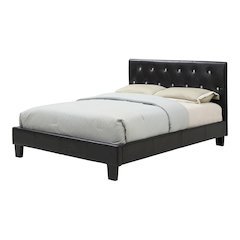Kylen Faux Leather Platform Bed