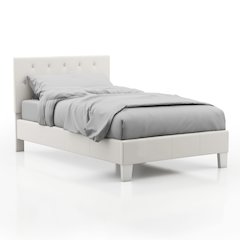 Kylen Faux Leather Platform Bed