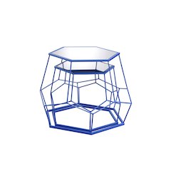 Boris Metal 2-Piece Nesting Accent Table Set