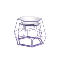 Boris Metal 2-Piece Nesting Accent Table Set