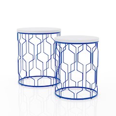 Vereira Metal 2-Piece Nesting Table