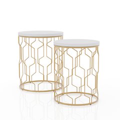 Vereira Metal 2-Piece Nesting Table