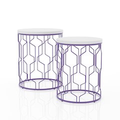 Vereira Metal 2-Piece Nesting Table