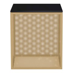 Kelforia Contemporary Glass Top Side Table