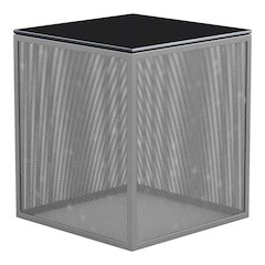Kelforia Contemporary Glass Top Side Table