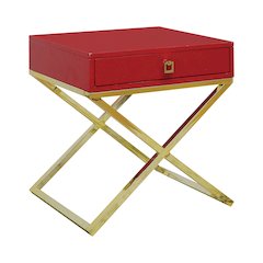 Ira Contemporary Wood 1-Drawer End Table