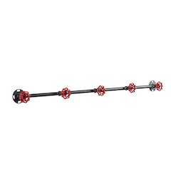 Margon Industrial Metal Coat Rack in Sand Black