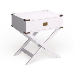 Nenol Contemporary Wood X-Shape Legs End Table