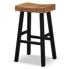 Fuller Solid Wood Saddle Stools (Set of 2)
