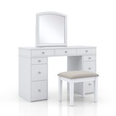 Galveston Solid Wood 3-Piece Vanity Set in White