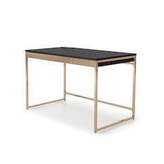 Abair Metal Writing Desk with USB Port