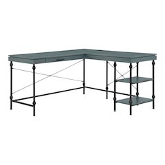 Diego L-shaped Wooden Desk