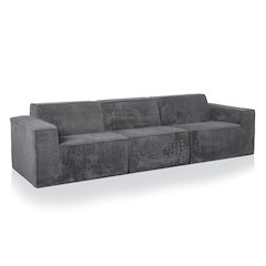 Winkler 112.5" Chenille High-Density Foam Modular Sofa