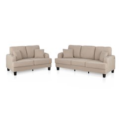 Viafora 2-Piece Boucle Sofa Set