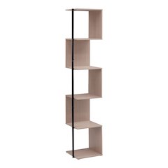 Cirion Modern Wood 5-Shelf Corner Bookcase