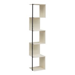 Cirion Modern Wood 5-Shelf Corner Bookcase