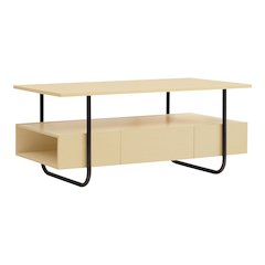 Parte Wood Storage Coffee Table in Light Maple