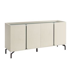Kono Contemporary 60" Buffet with 6 Shelves and 4 Doors
