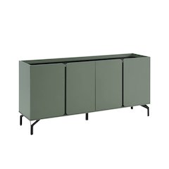 Kono Contemporary 60" Buffet with 6 Shelves and 4 Doors
