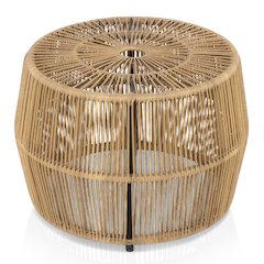Muse & Lounge Co. Meja Wicker Round Outdoor Coffee Table