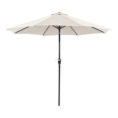 Ella 9' Outdoor Metal Round Patio Sherpa Umbrella