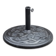 Bass Outdoor Patio Round Resin Black Umbrella Base