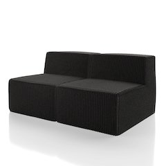 Winkler 63" Chenille Modular Armless Loveseat