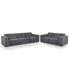 Winkler 2-Piece Chenille Modular Sofa Set