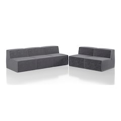 Winkler 2-Piece Chenille Modular Armless Sofa Set