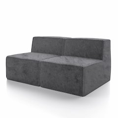 Winkler 63" Chenille Modular Armless Loveseat