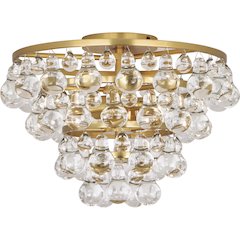 Bling Flushmount in Antique Brass Color