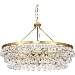 Bling Chandelier in Antique Brass Color