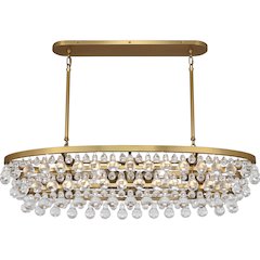 Bling Chandelier in Antique Brass Color