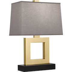 Doughnut Accent Lamp in Natural Brass Color
