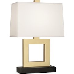 Doughnut Accent Lamp in Natural Brass Color