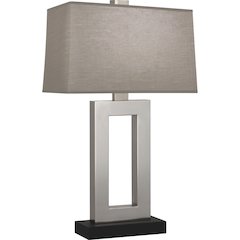 Doughnut Table Lamp in Antique Silver Color