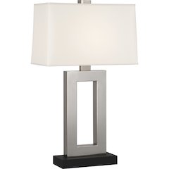 Doughnut Table Lamp in Antique Silver Color