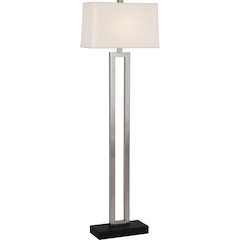 Doughnut Floor Lamp in Antique Silver Color