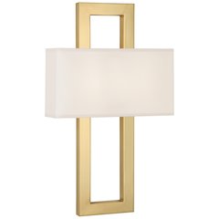 Doughnut Wall Sconce in Antique Brass Color