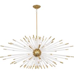 Andromeda Chandelier in Modern Brass Color